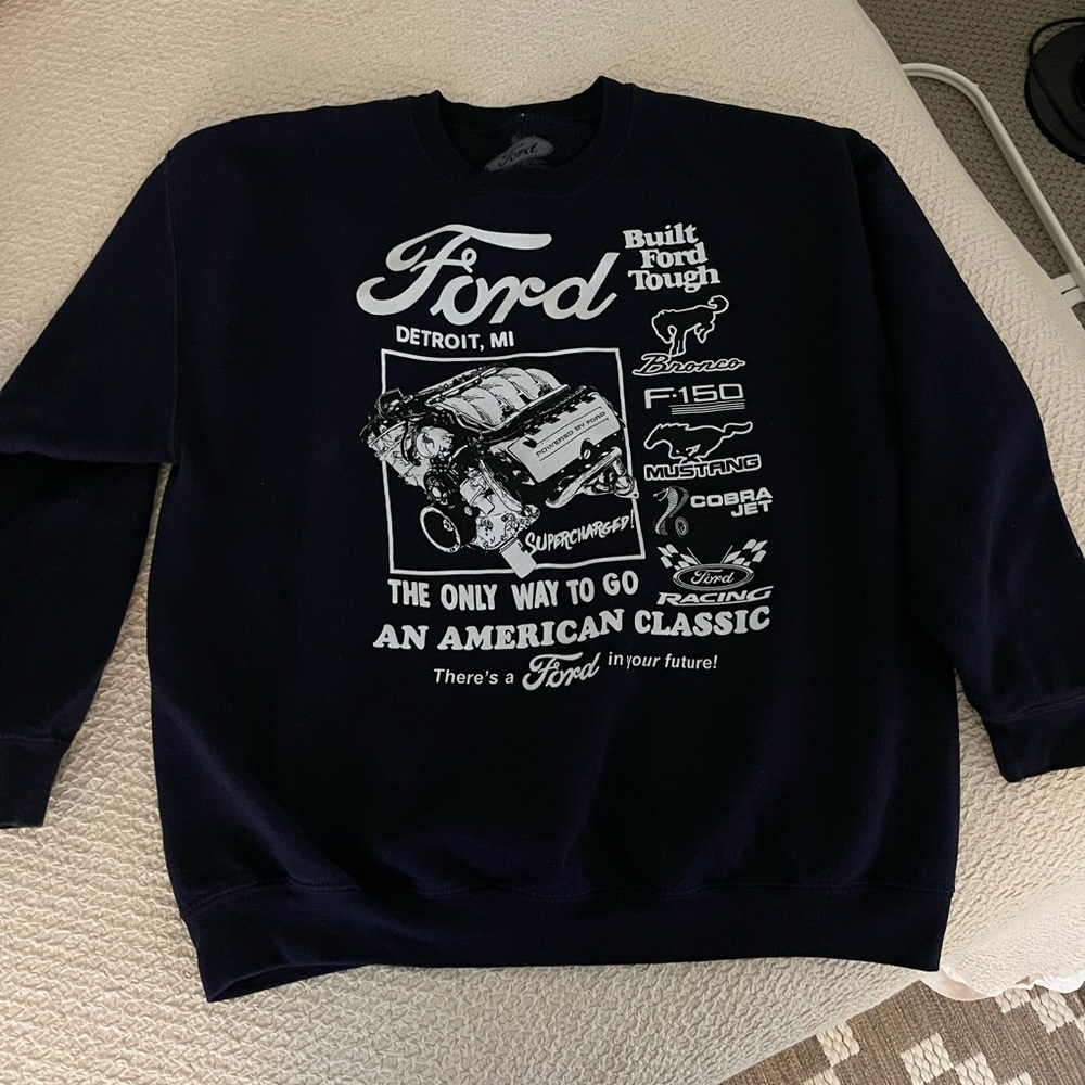 Navy blue Ford crewneck